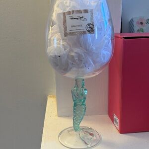 Panama Jack Turquoise Mermaid Wine Glass